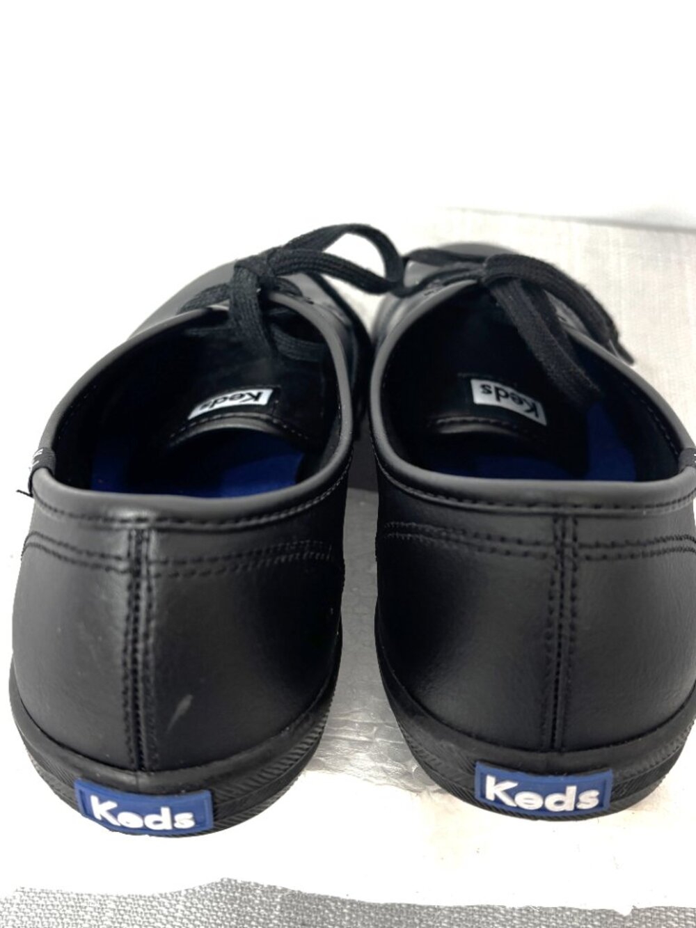 Keds Champion Originals Sneakers Black Leather WH45780  - US 9.5 - Picture 9 of 13